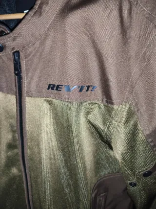 Chaqueta Revit Moto Marrón y Dorado