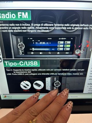 Autoradio Bluetooth con schermo