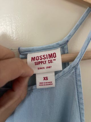 Vestido azul de tirantes