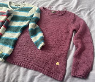 3 Jerséis de punto rayas y liso