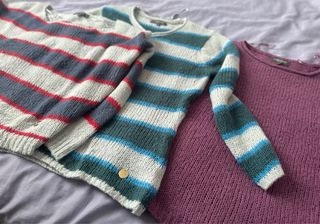 3 Jerséis de punto rayas y liso