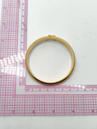 Pulsera Caña Lisa Oro 18kt