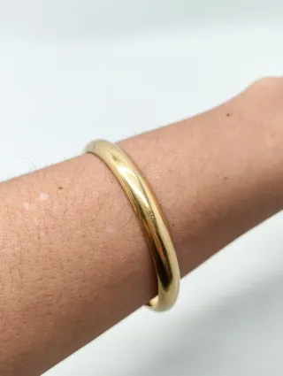 Pulsera Caña Lisa Oro 18kt