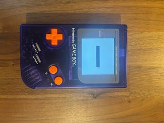 Nintendo Game Boy FAT Reshelled Viola/Arancio