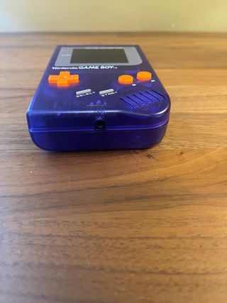Nintendo Game Boy FAT Reshelled Viola/Arancio