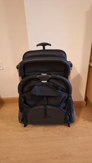 Carrito de bebé plegable negro