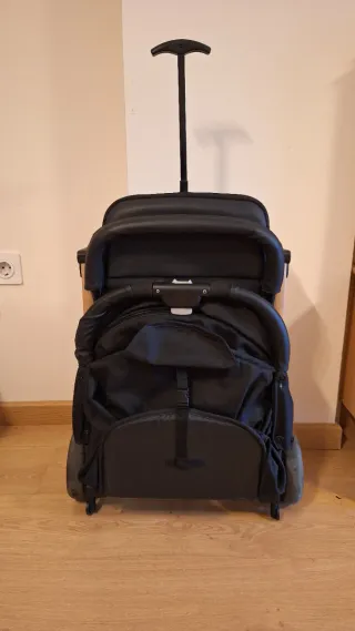 Carrito de bebé plegable negro