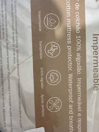 Protector Colchón Pikolin 135 Algodón Impermeable