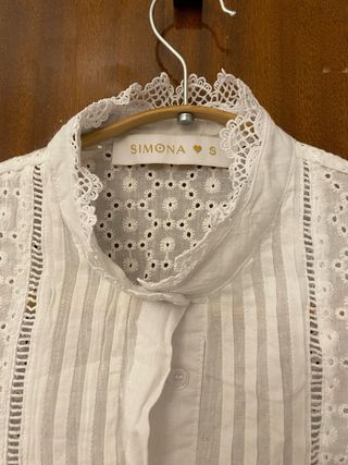 Camisa romántica SIMONA blanca