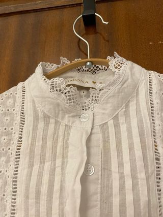 Camisa romántica SIMONA blanca