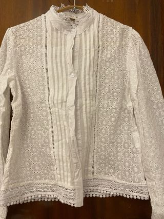 Camisa romántica SIMONA blanca