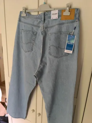 Pantalón Baggy Jack & Jones Azul W34 L32