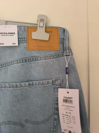 Pantalón Baggy Jack & Jones Azul W34 L32