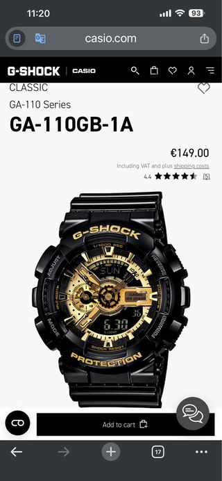 Casio G-Shock GA-110 Nero