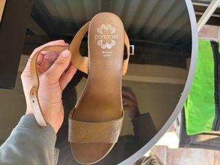 Sandalias Porronet Cuña Piel