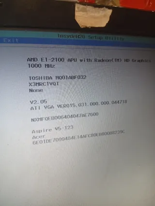 Portátil Acer Aspire V5 - Sin Cargador