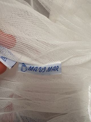 Can Can Fallera MA VI MAR Blanco infantil 75cm