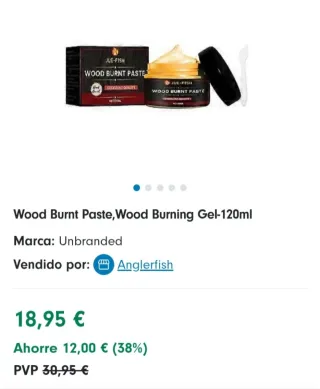 3 cajas de Pasta Wood Burnt Jue-Fish NUEVO