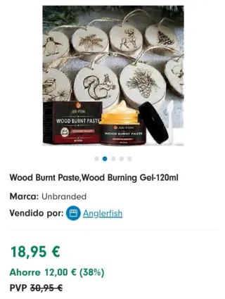 3 cajas de Pasta Wood Burnt Jue-Fish NUEVO