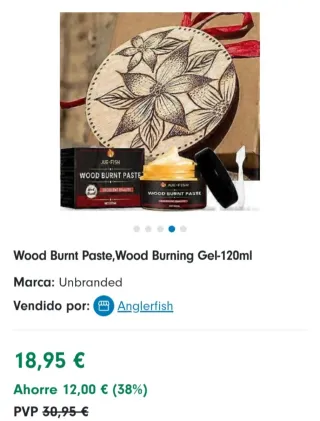 3 cajas de Pasta Wood Burnt Jue-Fish NUEVO
