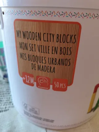 Bloques de Construcción Madera Ciudad 50 Piezas