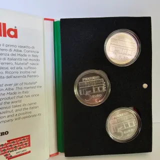 Trittico 5 Euro Argento 2021 Nutella Ferrero