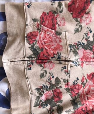 Felpa con cappuccio e stampa floreale