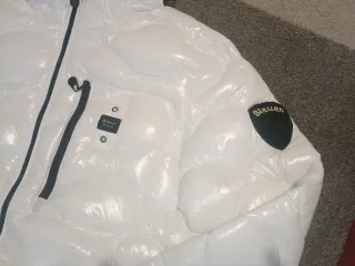 Blauer Piumino Bianco Cappuccio