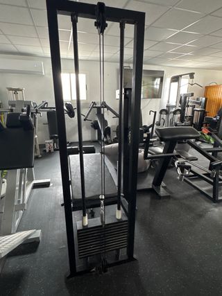 Máquina femoral tumbado gym