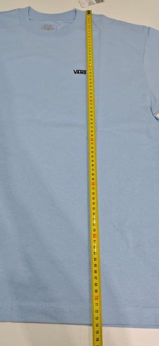 Camiseta VANS Azul Talla M Loose Fit. Nueva