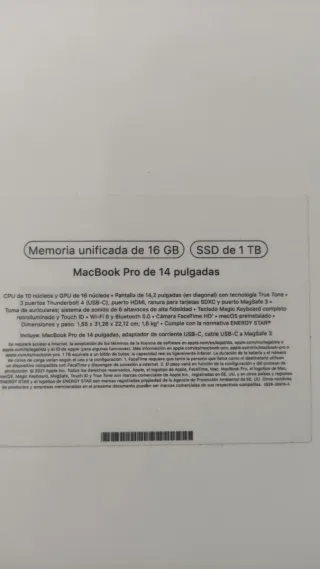 Caja Macbook Pro 14