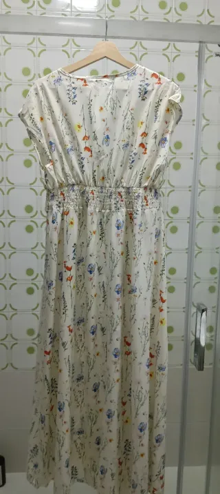 Vestido largo estampado floral verano