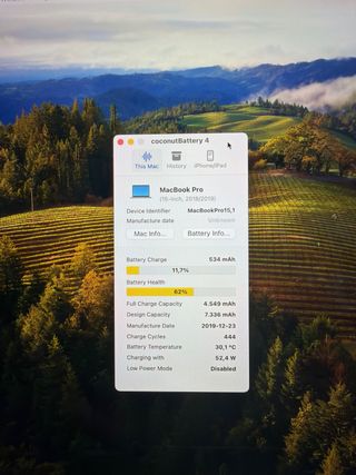 MacBook Pro 15” 2018 i7 16GB RAM 500GB SSD