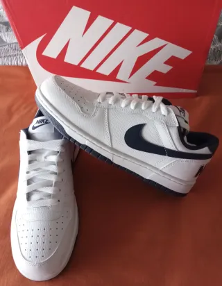 Zapatillas Nike Hombre Blancas y Azul Marino