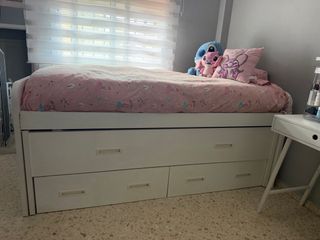 Cama nido con cajones medida de 105