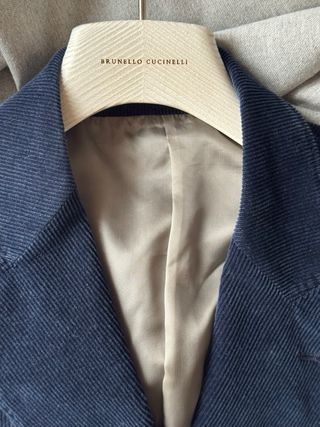 Blazer Brunello Cucinelli Blu Doppio Bottonaggio