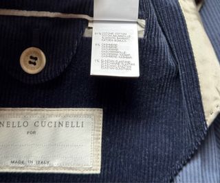 Blazer Brunello Cucinelli Blu Doppio Bottonaggio