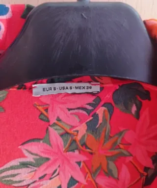 Vestido camisero estampado flores