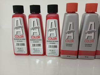 9 Pezzi Colorante AColor Rosso Concentrato