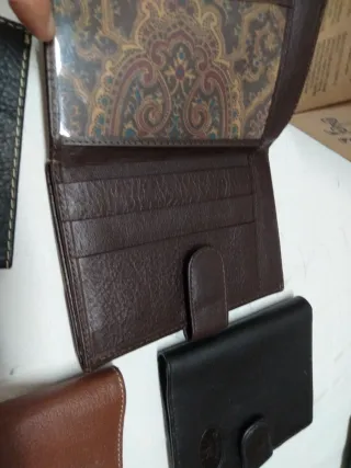 Billeteras de piel varias