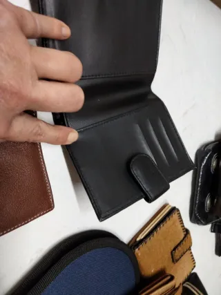 Billeteras de piel varias