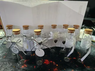 Bomboniere fialetta con tappo in sughero