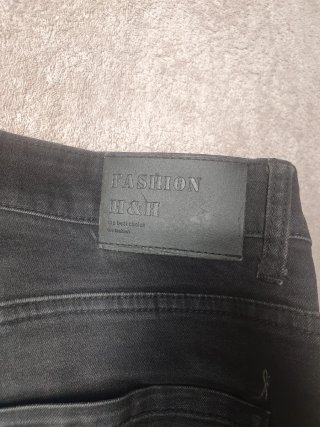 Jeans biker neri taglia L