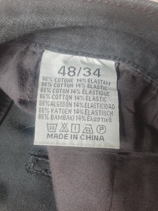 Jeans biker neri taglia L