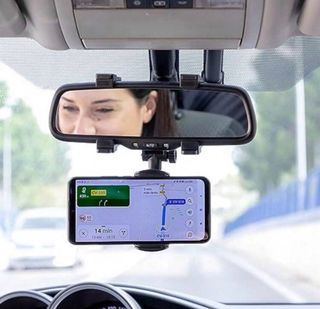 Soporte de movil para coche espejo retrovisor