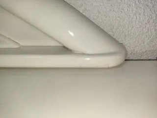 Cabecero de madera blanco y dorado artesanal