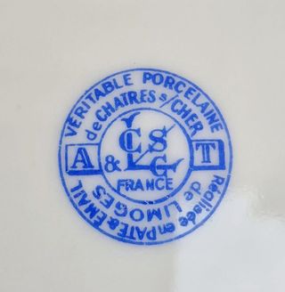 VAJILLA LIMOGES PORCELANA FRANCESA