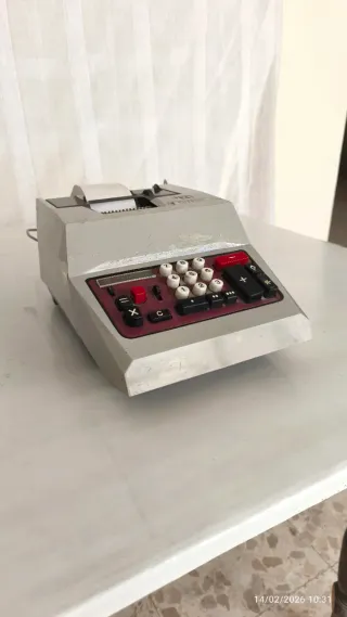 Calculadora Mecánica Impresora Olivetti