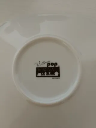 6 Tazas y Platos Café Porcelana