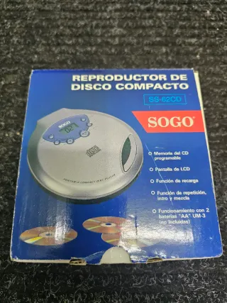 Reproductor CD SOGO Portátil Digital Audio